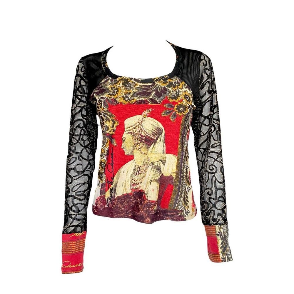 save the queen vintage graphic top